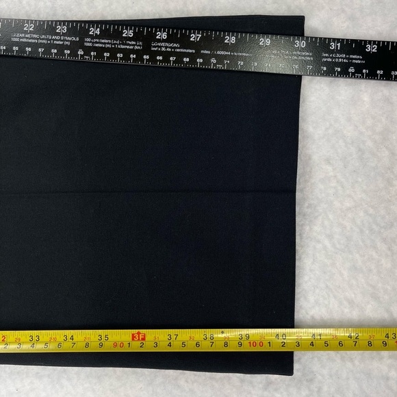 Lane Bryant Pants Womens 16 Black Flat Front High‎ Rise Straight Leg Pockets - Picture 8 of 11